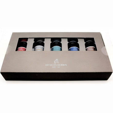 Ref: 11220-6 Coffret Spécial Anniversaire " Cinq Encres pailletées 1670"