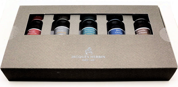 ref: 0011220-6: Coffret Spécial Anniversaire " Cinq Encres pailletées 1670"