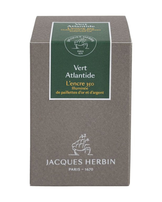 ref: 1566-9: Encre Herbin 1670, "Vert Atlantide"