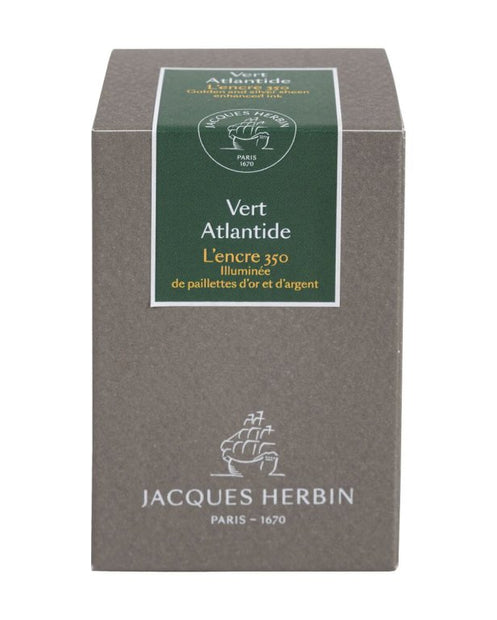 ref: 1566-9: Encre Herbin 1670, "Vert Atlantide"