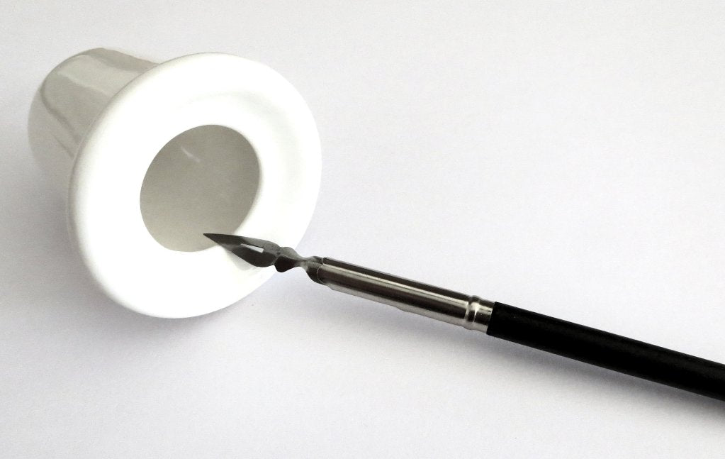 Ref: 17: Encrier d'écolier en porcelaine