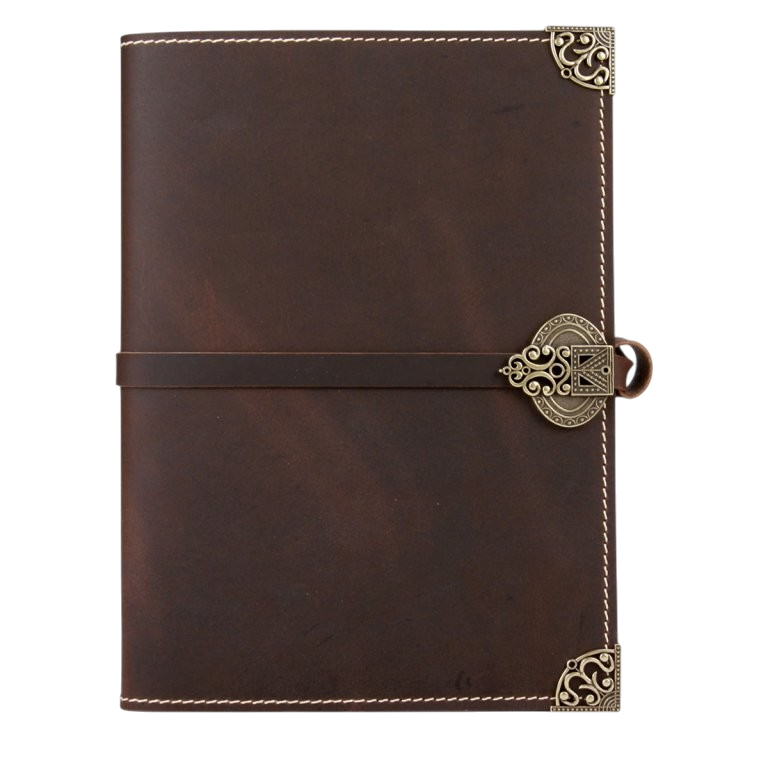 Ref: 0000958 Large handmade leather grimoire