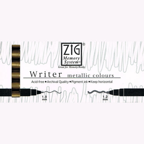 Ref: 0005917: Feutre métallisé  Zig "Or" ou "Argent"