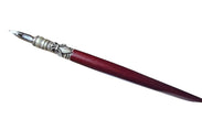 Ref : 0012612 Porte-plume en bois avec motif métallique