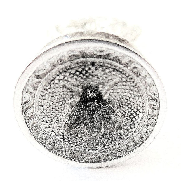 ref: 0006190 Sceau artisanal en étain " Abeille "