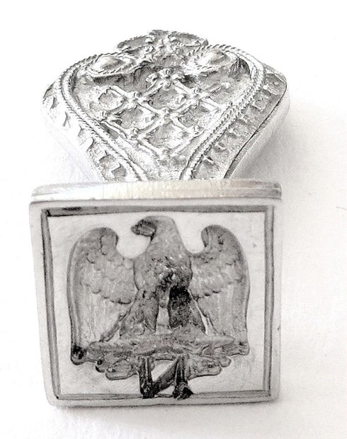 ref: 0006190-4 Sceau artisanal en étain " Aigle Impérial "