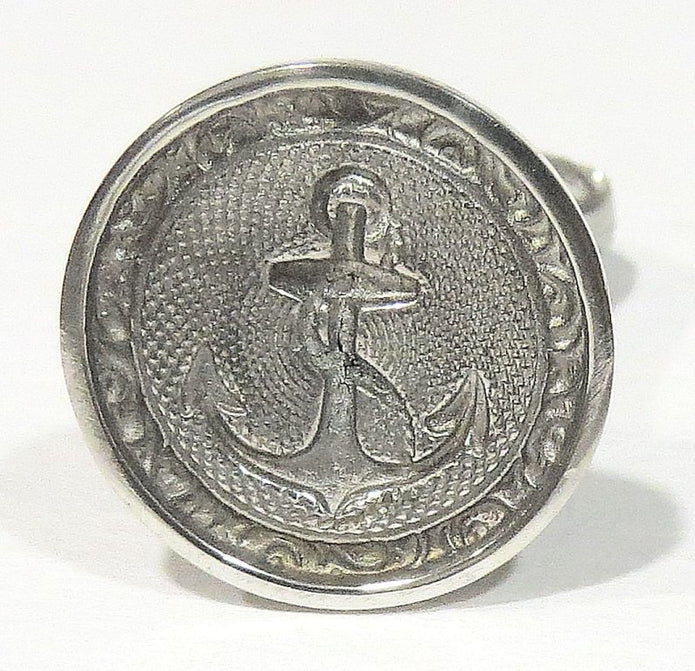 ref: 0006675-4 Sceau artisanal en étain " Ancre de Marine "