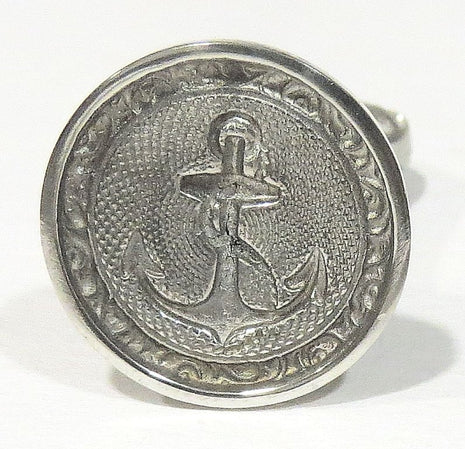 Ref: 0006675-4 Sceau artisanal en étain " Ancre de Marine "