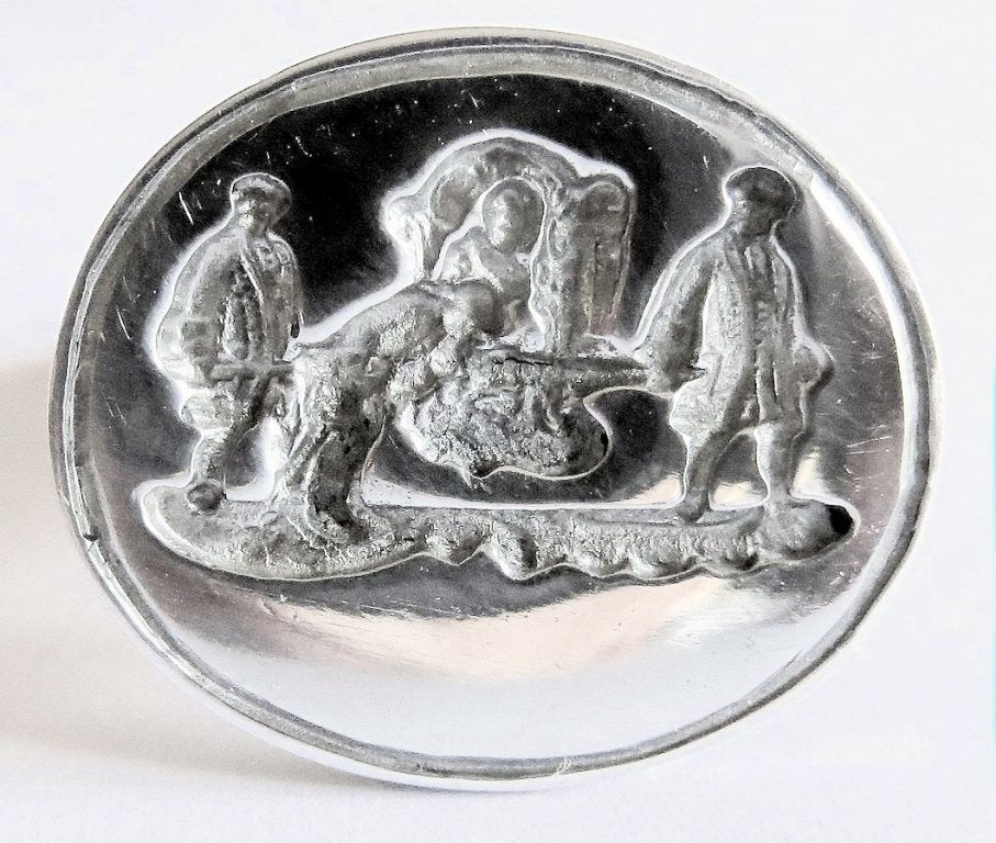 Ref: 0006674 Handmade pewter seal 