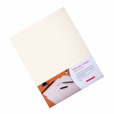 Ref: 1590-1: Herbin "Pure cotton vellum" paper, Middle Ages cut
