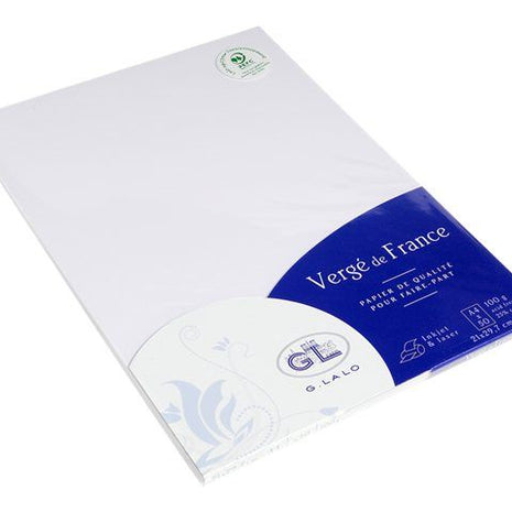 Ref: 0003751-2 Papier "Vergé de France" Rainé,  Lalo 210 g