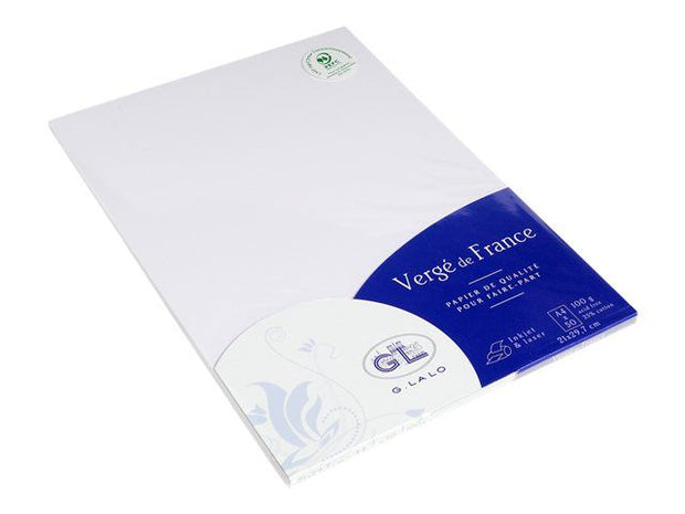 ref: 0003751-2 Papier "Vergé de France" Rainé,  Lalo 210 g