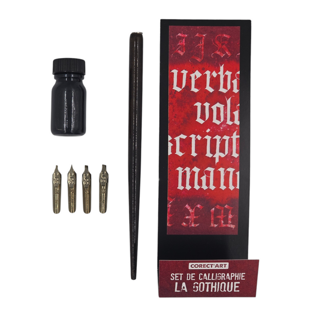 Ref 000440:  Set de Calligraphie "Gothique"