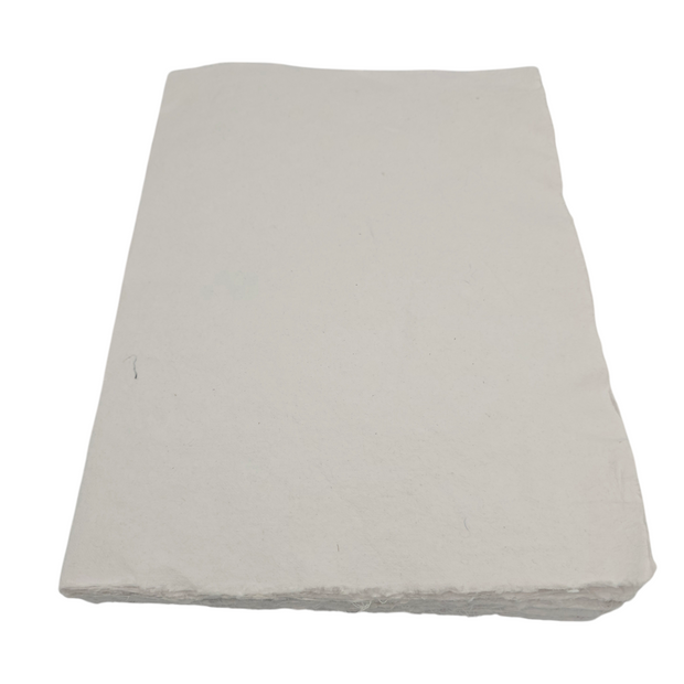 ref: 1436-2 "Grande Liasse" de Papier Coton Blanc 24X33