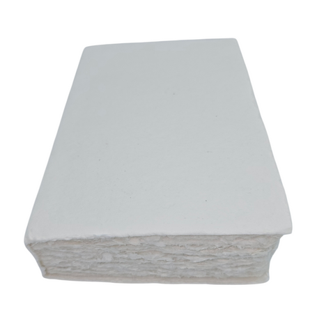 Ref: 1436-10 "Liasse" de Papier Coton Blanc, Format Medium 12x18