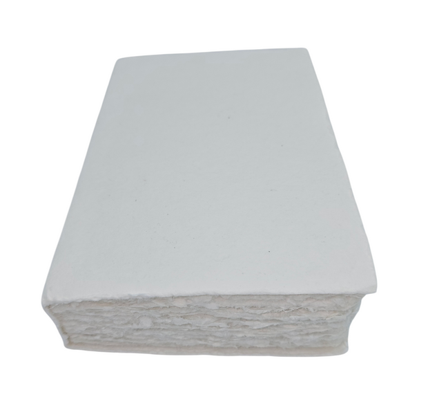 ref: 1436-10 "Liasse" de Papier Coton Blanc, Format Medium 12x18