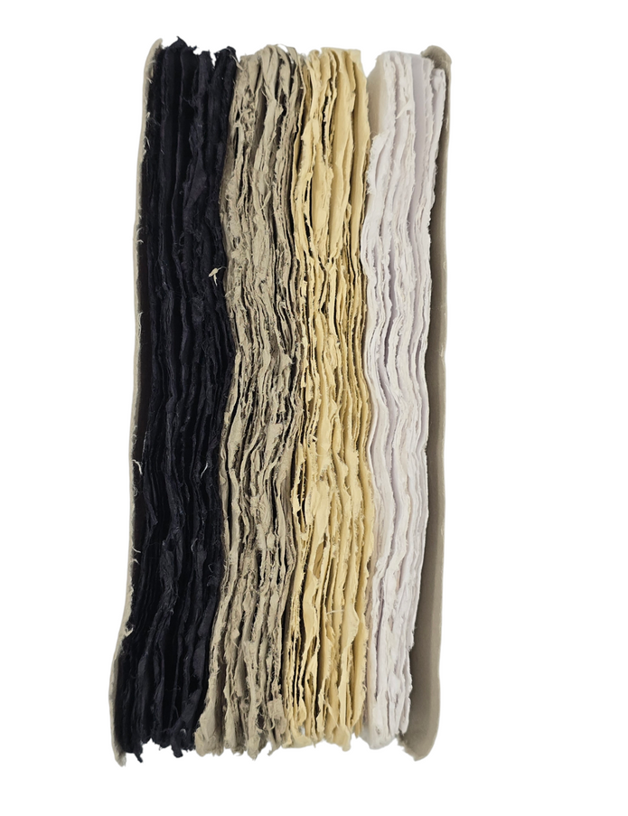 ref: 1437-2 "Liasse" de Papier Coton Quadricolore INDIGO 18X24