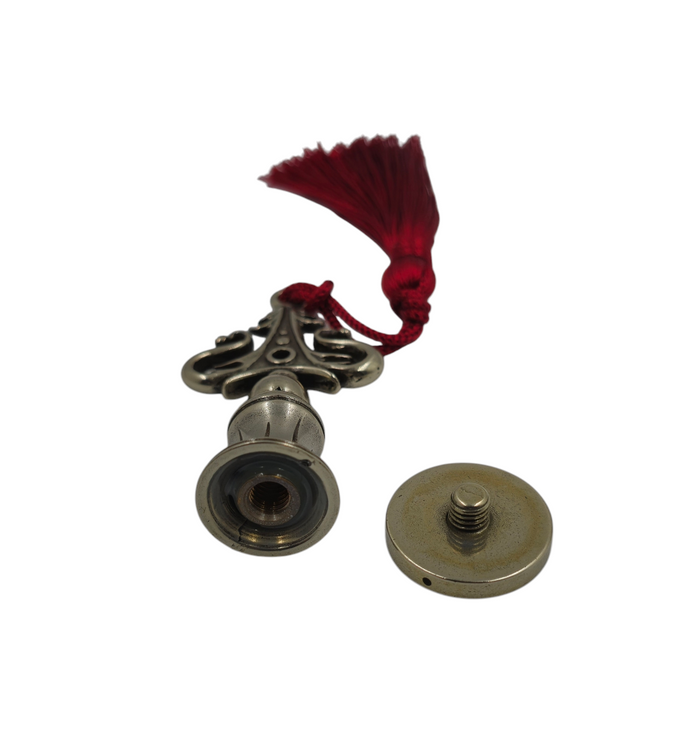 001142-5 Manche de sceau ouvragé pour pastilles en Bronze