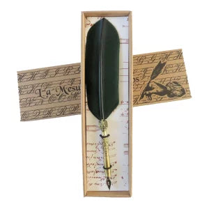 0006285-2  Coffret plume d'oie " Empire ", parement ouvragé