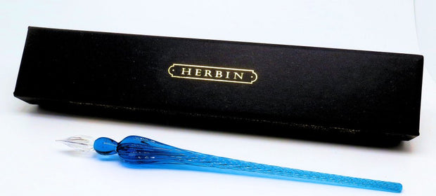 ref: 612-2: Grande plume de verre ronde Herbin