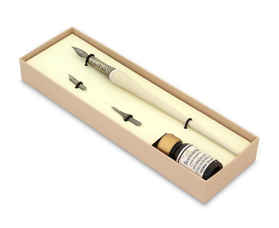 Ref: 140-3 Plain Murano glass pen holder with crystal nib 