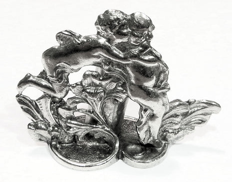 Ref: 0006321_1: Repose-plume en étain " Anges "