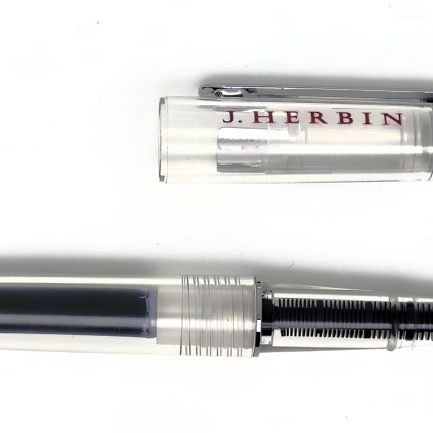 Ink Pin Ref Ref: 0002268-4 Herbin transparent rollerball pen with ink cartridge ...