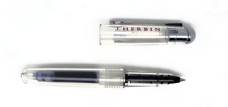 Ref: 0002268-4 Roller Herbin transparent avec une cartouche d'encre