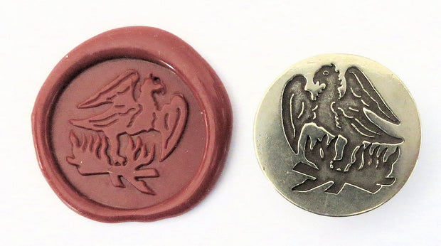 ref: 0009930: Sceau en Bronze "Phoenix"