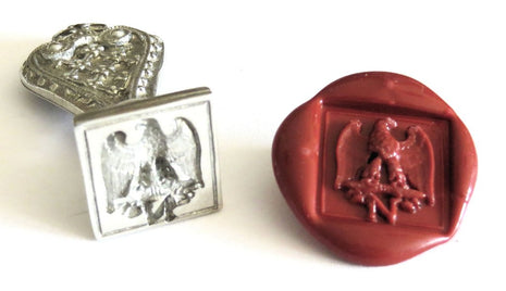 Ref: 0006190-4 Handmade pewter seal "Imperial Eagle" 