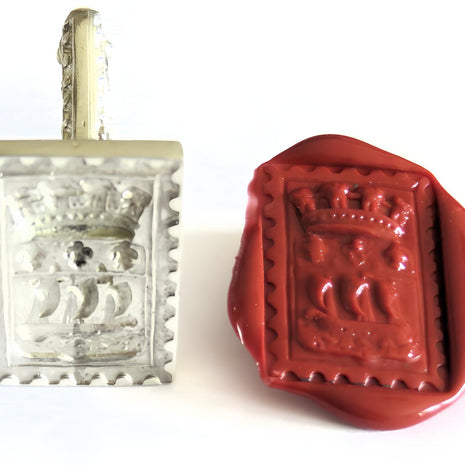 Ref: 0006675 Sceau artisanal en étain " Blason de Paris "