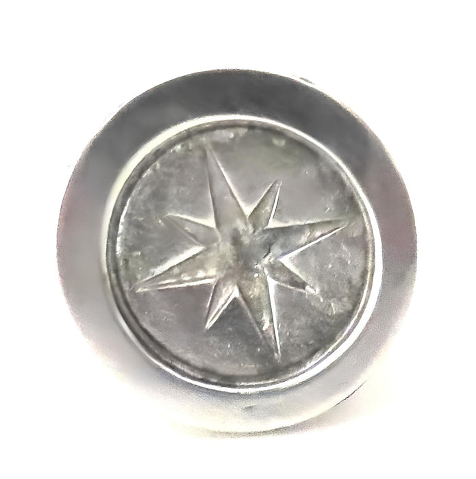 ref: 0006675-5 Sceau artisanal en étain" Rose des vents "