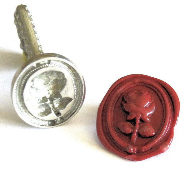 ref: 0006675-3 Sceau artisanal en étain " Rose "