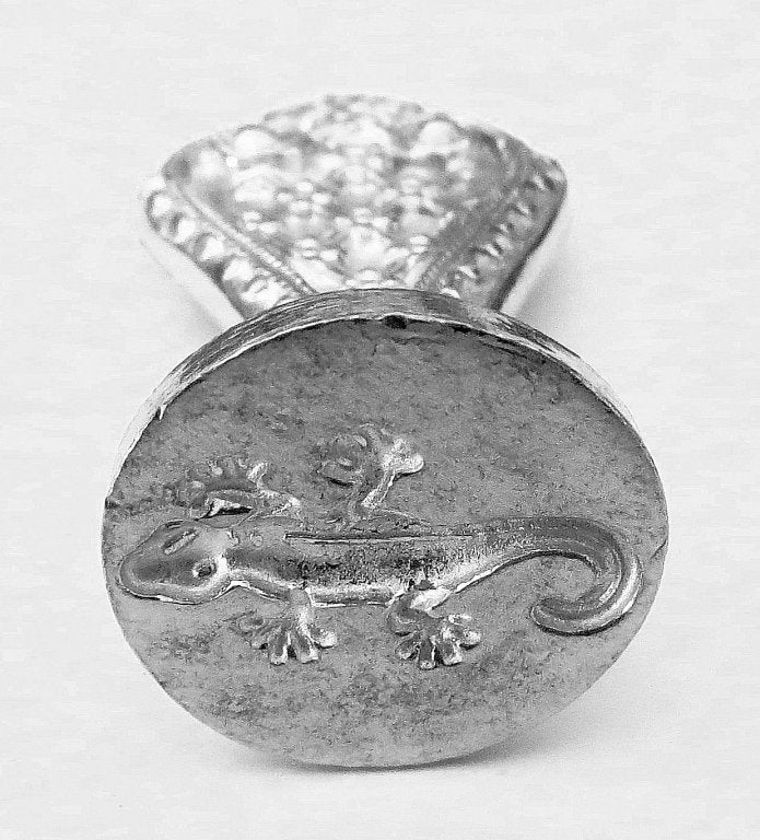 0006242-4 Sceau artisanal en étain "Salamandre"