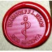 ref: 0007085: Sceau avec une pastille de 20 mm avec logo
