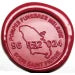 ref: 0007085-2: Sceau avec une pastille de 30 mm avec logo