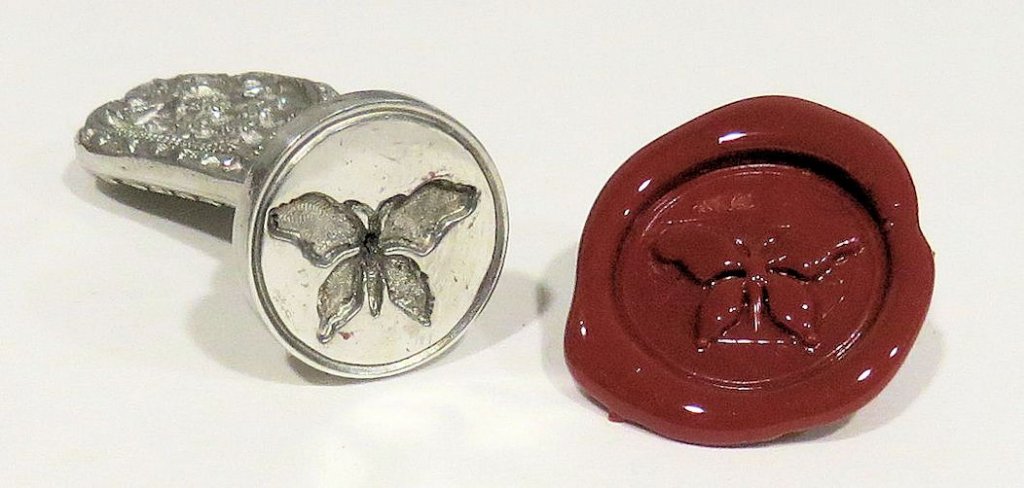 Ref: 0006242-1 Sceau artisanal en étain 