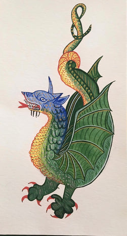 Dragon on high quality paper